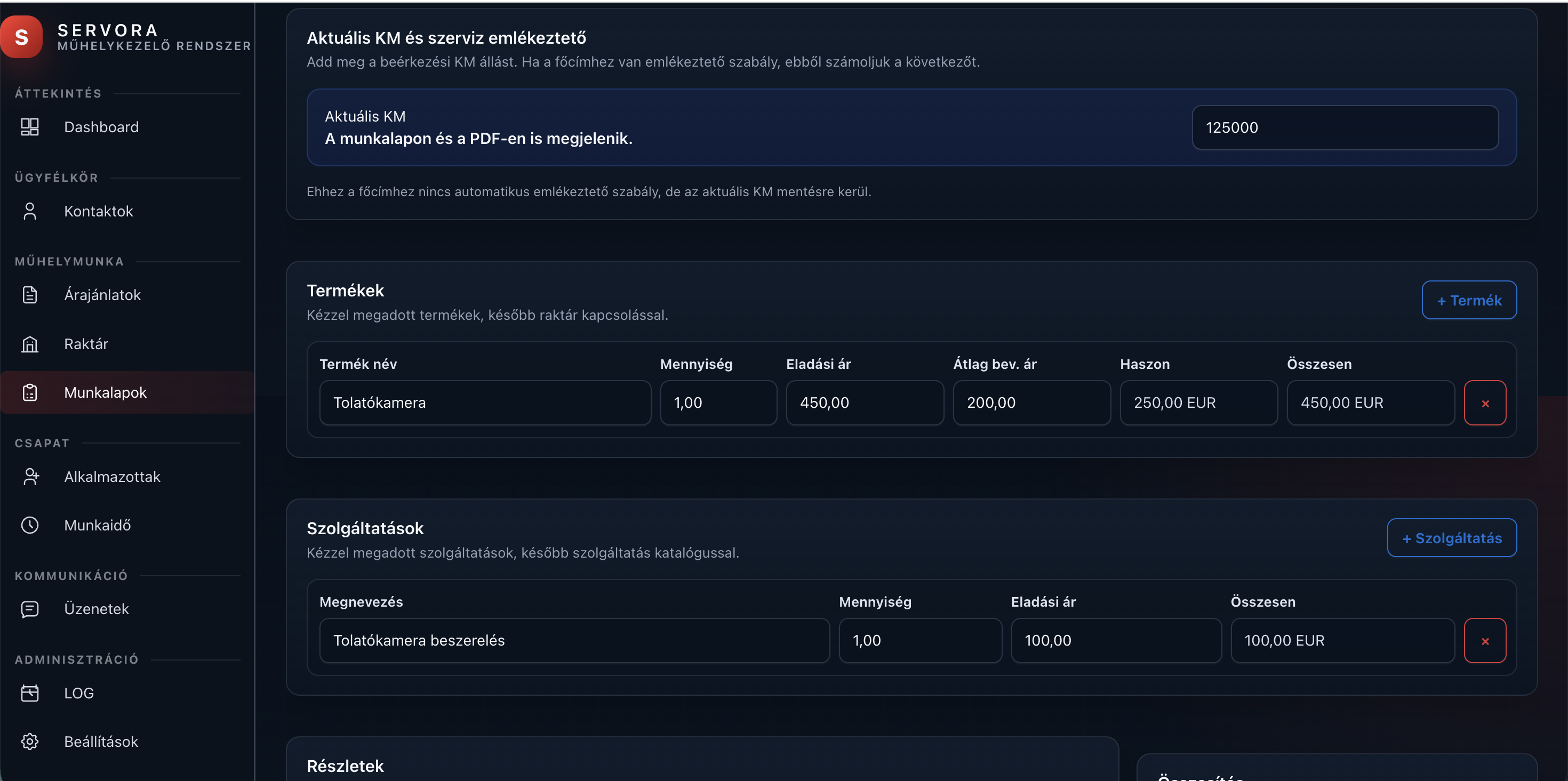 Produkty, služby a súčty na jednom mieste